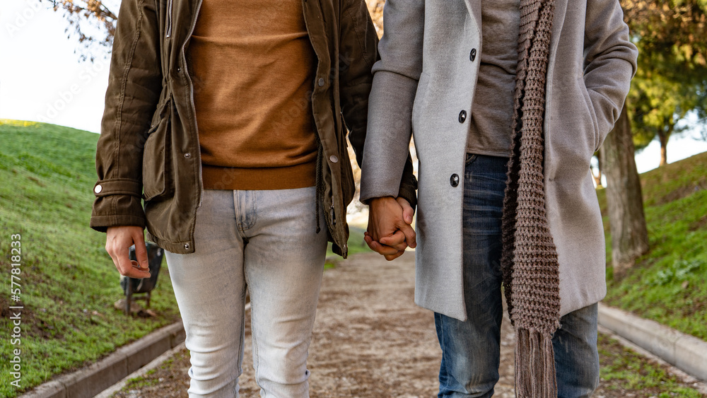 gay couple holding hands