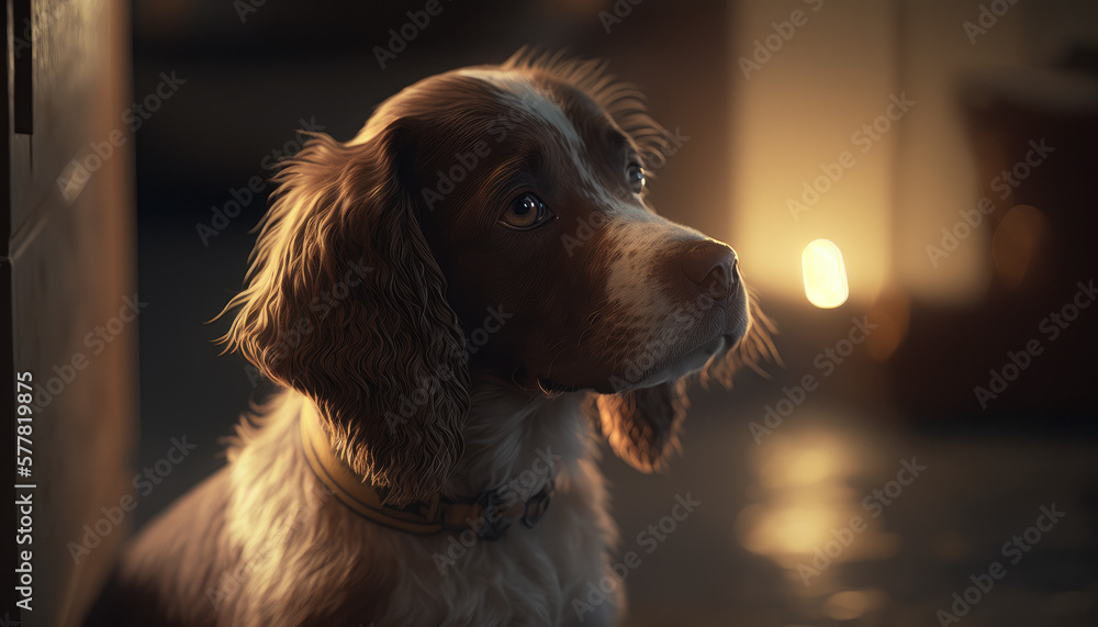 dog animal puppy pet portrait Generative AI, Generativ, KI
