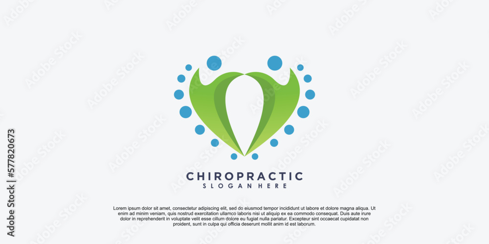chiropractic logo design with creative concept chiropractic logo design with creative concept