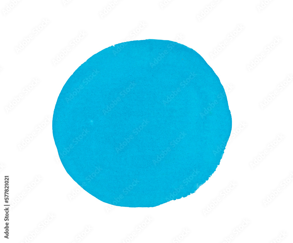 Watercolor round spot isolated on a transparent background. Blue paint, background Watercolor round spot isolated on a transparent background. Blue paint, background