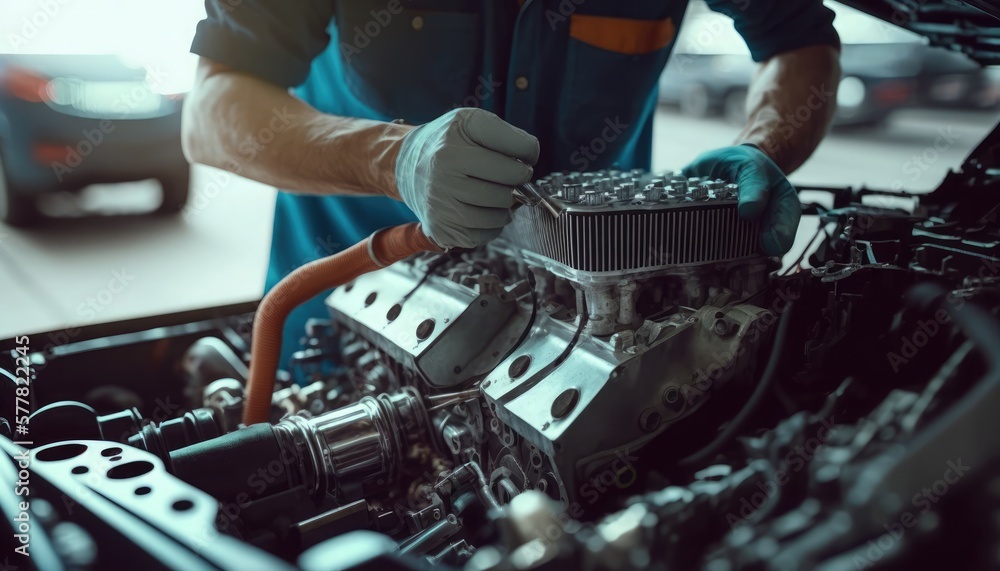repairman hands repairing a car engine automotive workshop with a wrench, Automobile mechanic car service and maintenance, Repair service repairman hands repairing a car engine automotive workshop with a wrench, Automobile mechanic car service and maintenance, Repair service