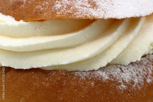 Photography Traditional Swedish pastry called Semla