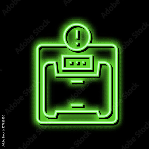 excess weight bariatric neon glow icon illustration