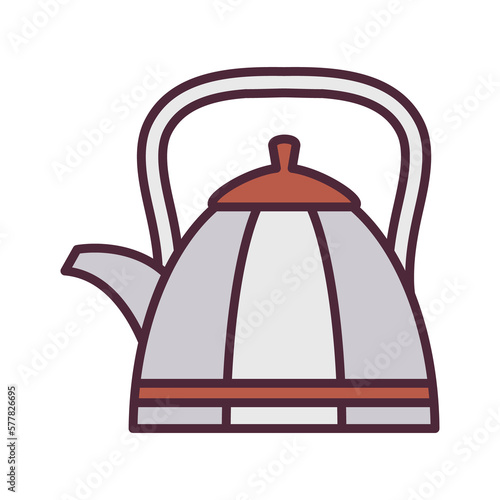 Coffee kettle PNG image icon with transparent background