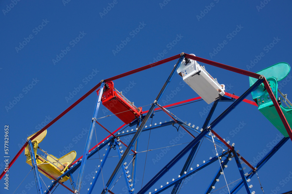 ferris wheel up high in the blue sky ferris wheel up high in the blue sky