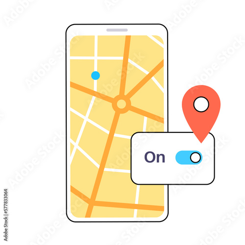 GPS activation toggle