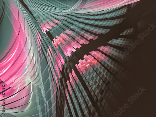 Abstract modern dynamic stylish blue decorative pattern wave banner background.