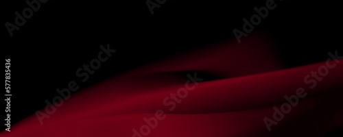 Black background red wave banner