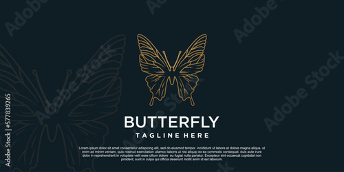Butterfly logo design creative concept Premium Vector Part 1 photo
