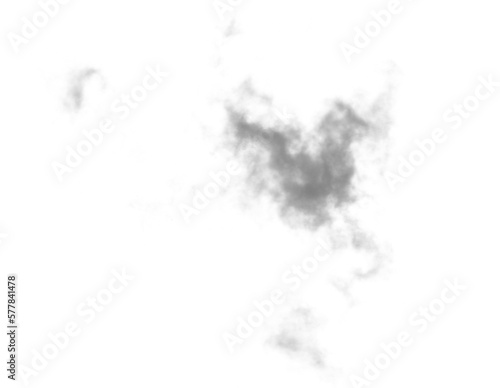 Abstract black puffs of smoke swirl overlay on white background pollution. Royalty high-quality free stock photo image of abstract smoke overlays on white backgrounds. Black smoke swirls fragments