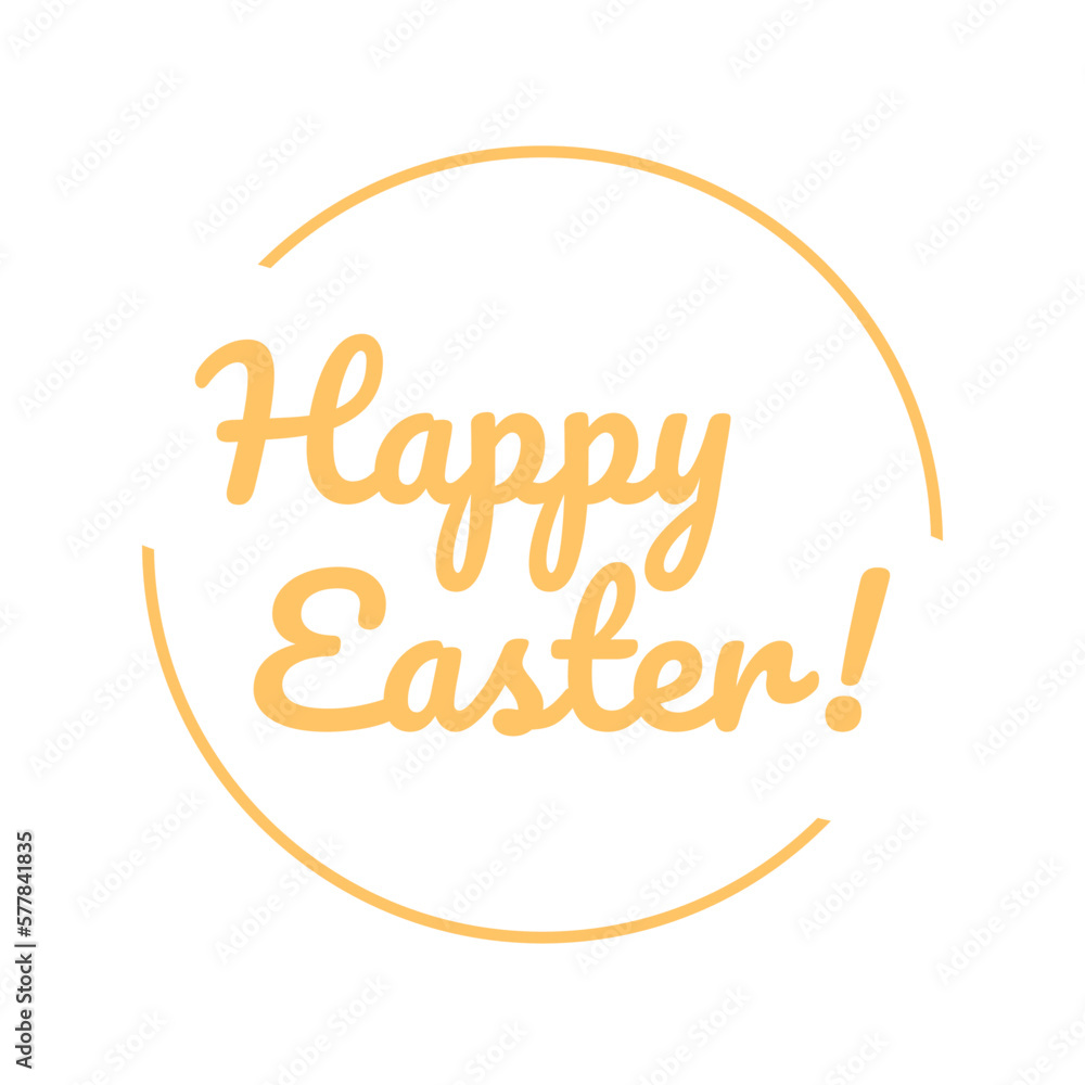 Happy Easter! text