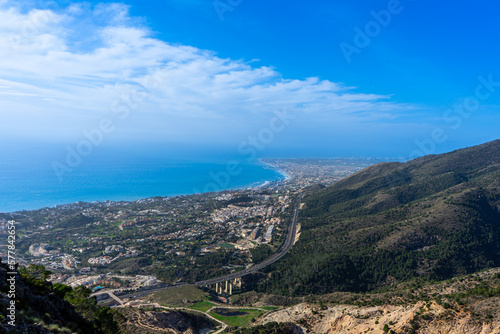 Fotografía Panoramic view from mount Calamorro, near Malaga in the Costa del Sol in Spain