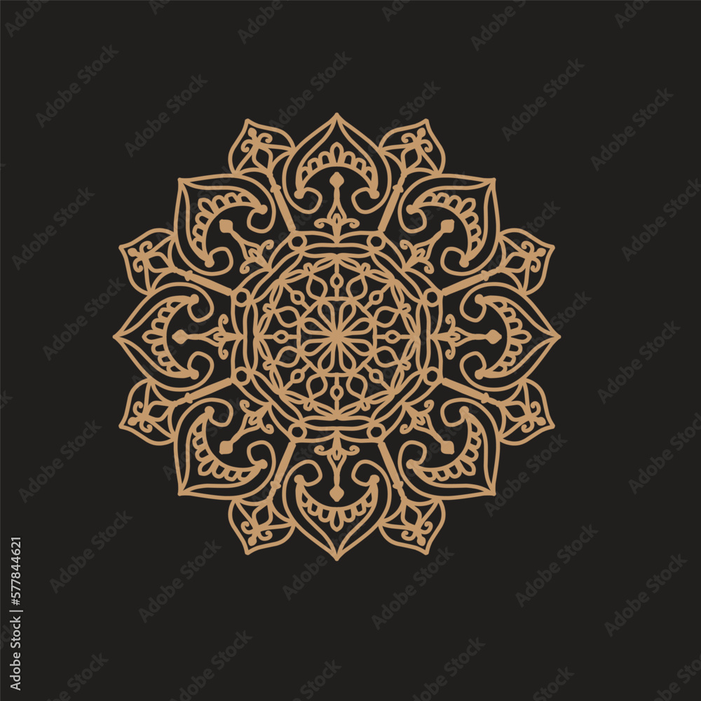 Luxury mandala arabesque background design