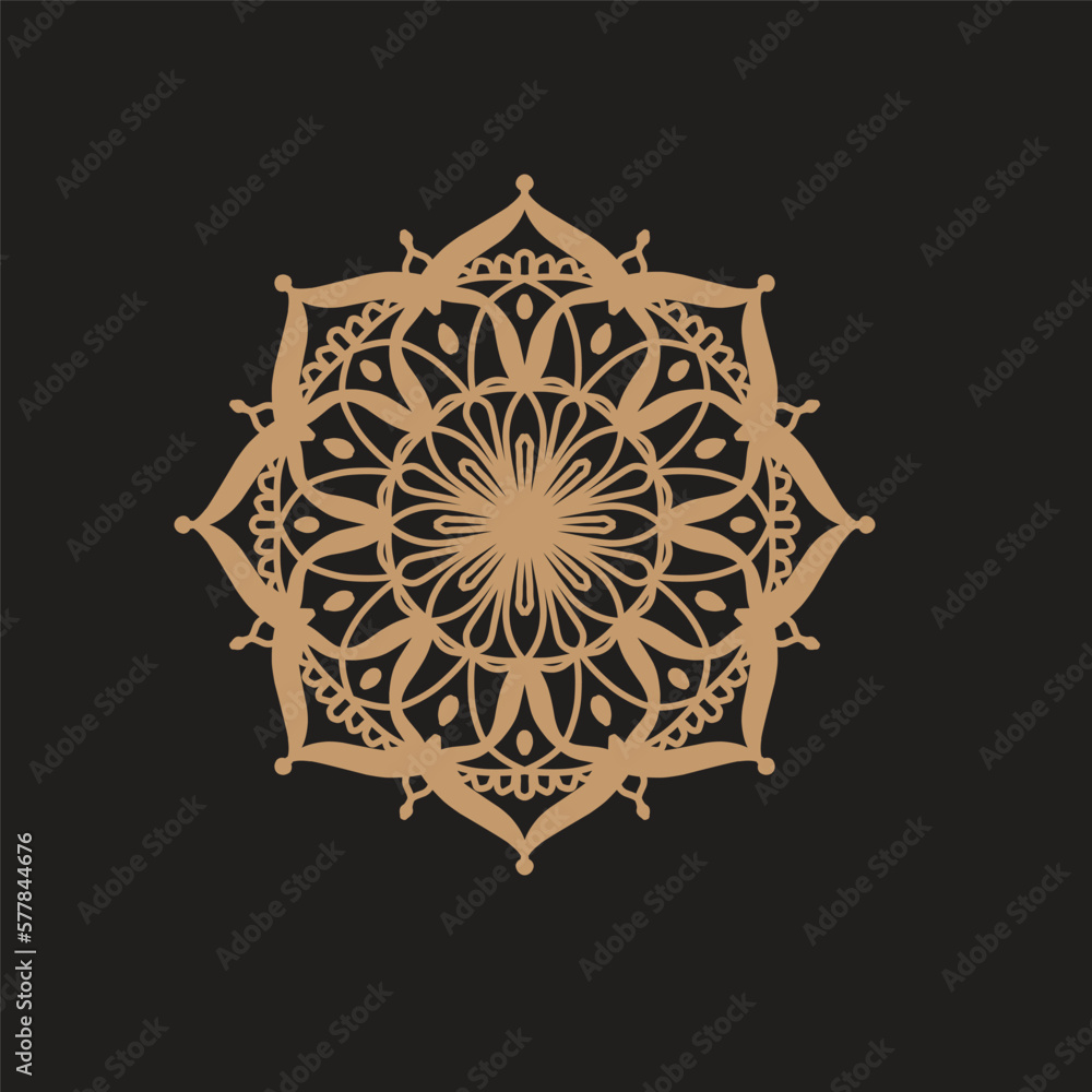 Luxury mandala arabesque background design