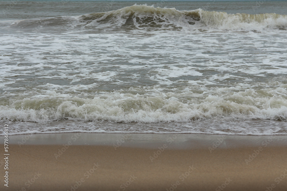 waves on the beach