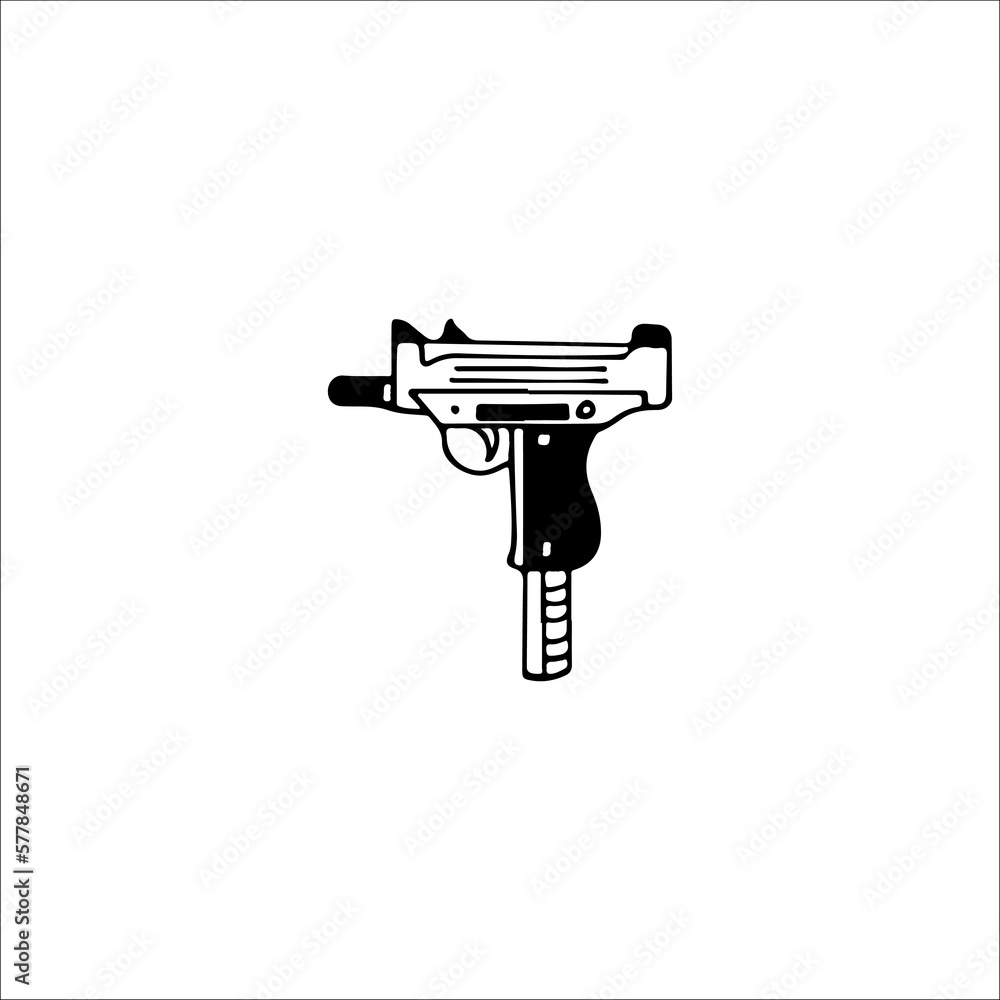 firearm illustration vector with concept firearm illustration vector with concept