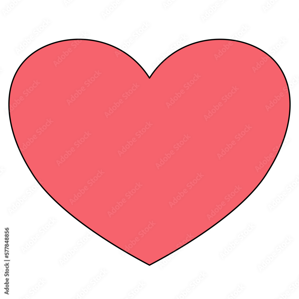 Heart design element, doodle style flat vector Heart design element, doodle style flat vector