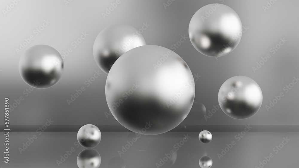 Modern three dimensional spheres background Modern three dimensional spheres background
