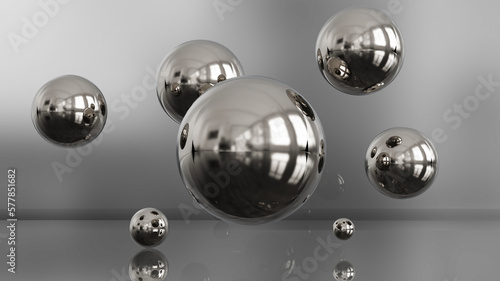 Fototapeta Naklejka Na Ścianę i Meble -  Modern three dimensional spheres background