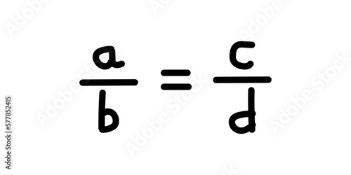 The proportion chart in mathematics.