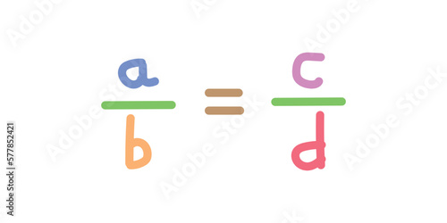 The proportion chart in mathematics.