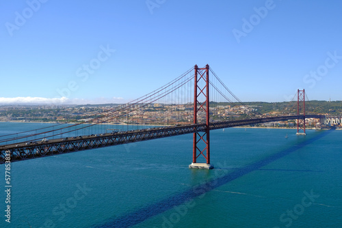 The 25 de April Bridge (Ponte 25 de abril), Lisbon Portugal