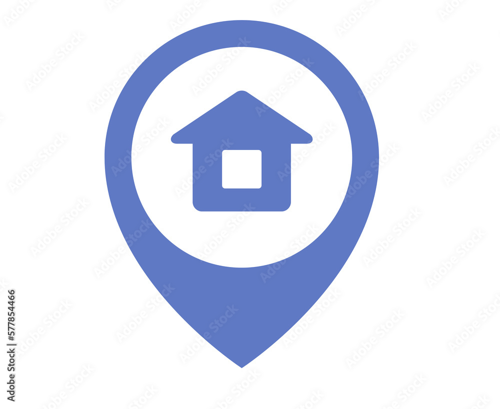 House location icon composition 