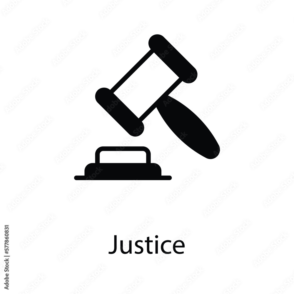 Justice icon design stock illustration Justice icon design stock illustration
