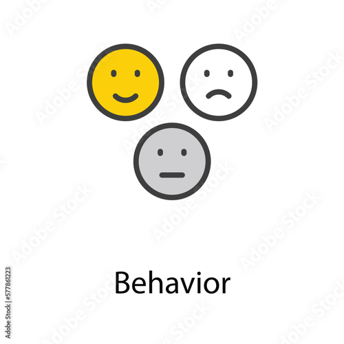 Behavior icon design stock illustration