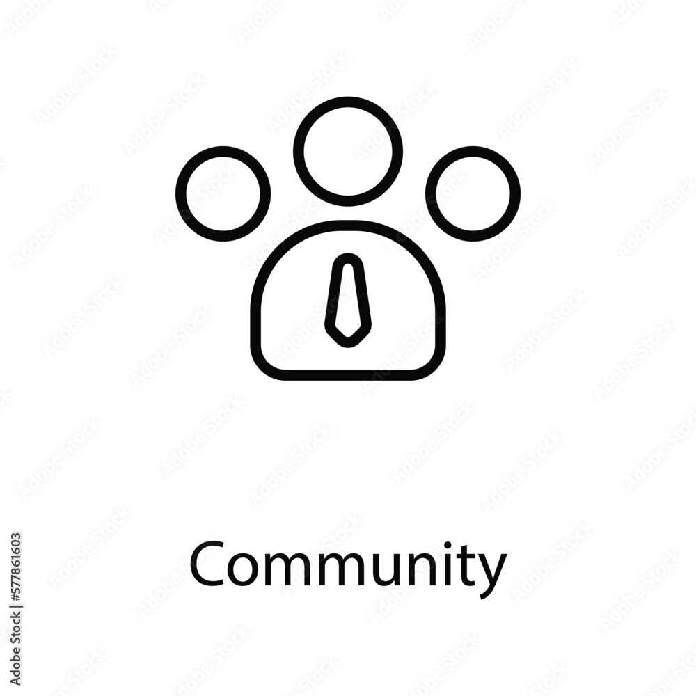 Community icon design stock illustration Community icon design stock illustration