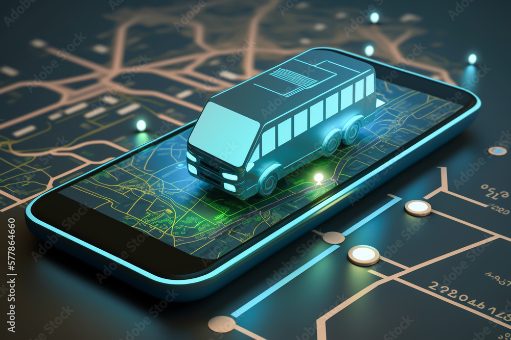 Online Map Navigator On Smartphone Transport Bus Concept Gps online-map-navigator-on-smartphone-transport-bus-concept-gps
