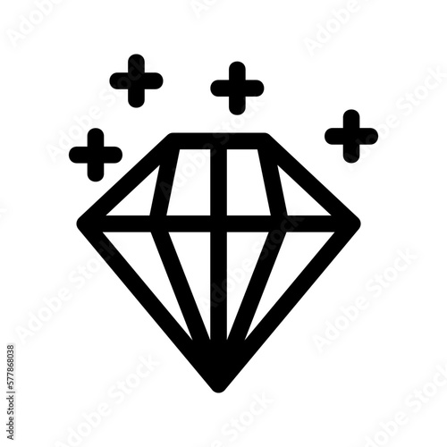diamond icon or logo isolated sign symbol vector illustration - high quality black style vector icons
