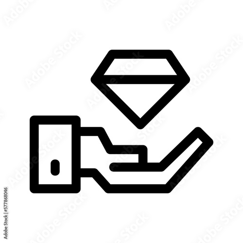 diamond icon or logo isolated sign symbol vector illustration - high quality black style vector icons
