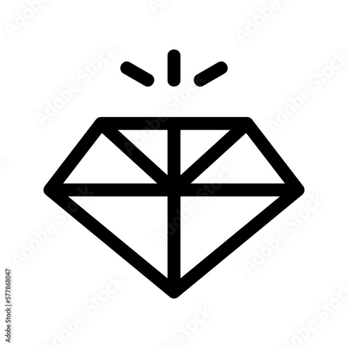 diamond icon or logo isolated sign symbol vector illustration - high quality black style vector icons
