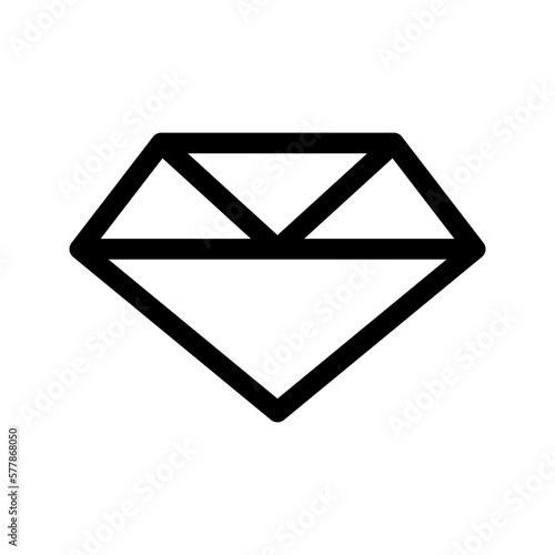 diamond icon or logo isolated sign symbol vector illustration - high quality black style vector icons
