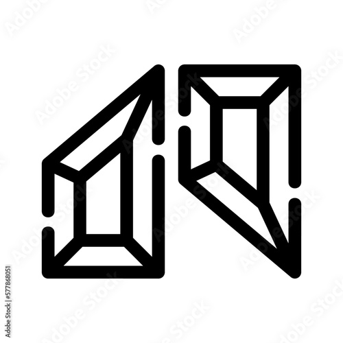 diamond icon or logo isolated sign symbol vector illustration - high quality black style vector icons
