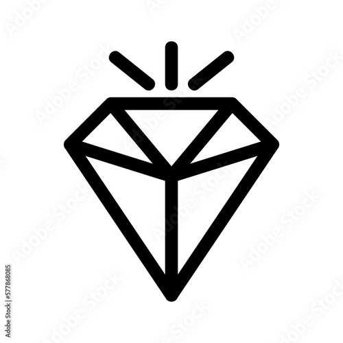 diamond icon or logo isolated sign symbol vector illustration - high quality black style vector icons
