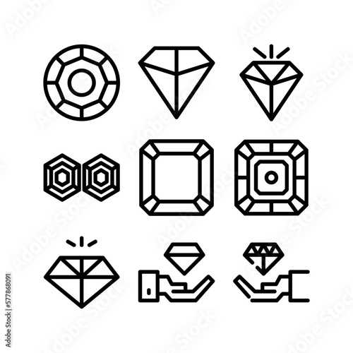 diamond icon or logo isolated sign symbol vector illustration - high quality black style vector icons
