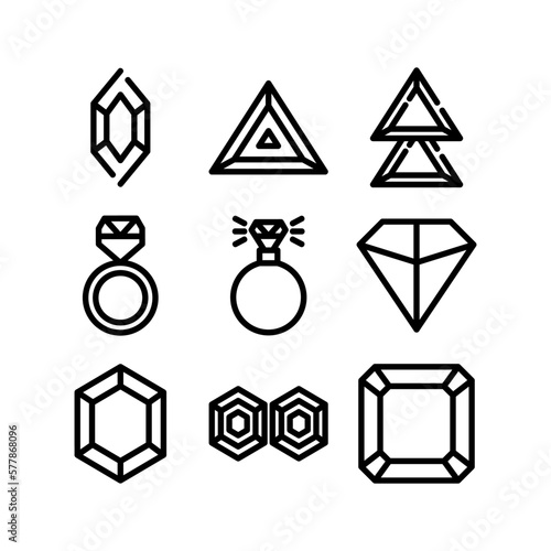 diamond icon or logo isolated sign symbol vector illustration - high quality black style vector icons
