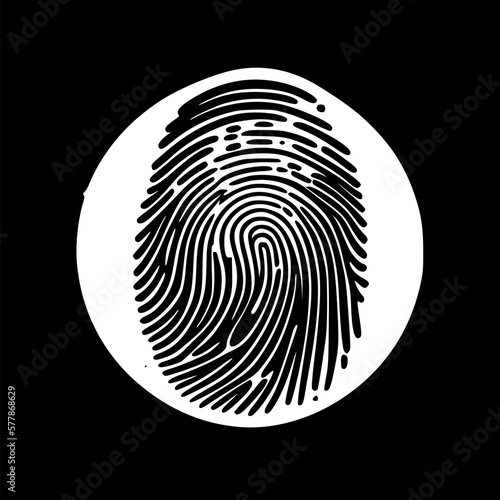 Fingerprint - High Quality Vector Logo - Vector illustration ideal for T-shirt graphic