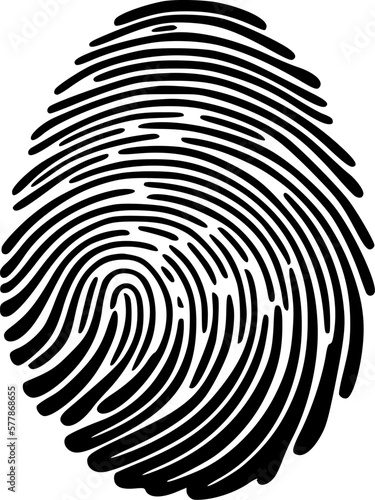 Fingerprint - High Quality Vector Logo - Vector illustration ideal for T-shirt graphic