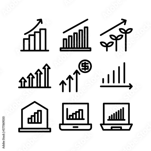 growth icon or logo isolated sign symbol vector illustration - high quality black style vector icons
