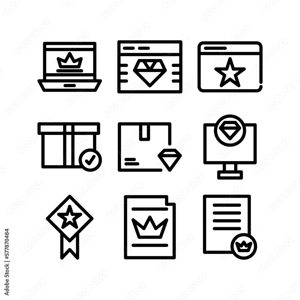 Fototapeta premium premium icon or logo isolated sign symbol vector illustration - high quality black style vector icons 