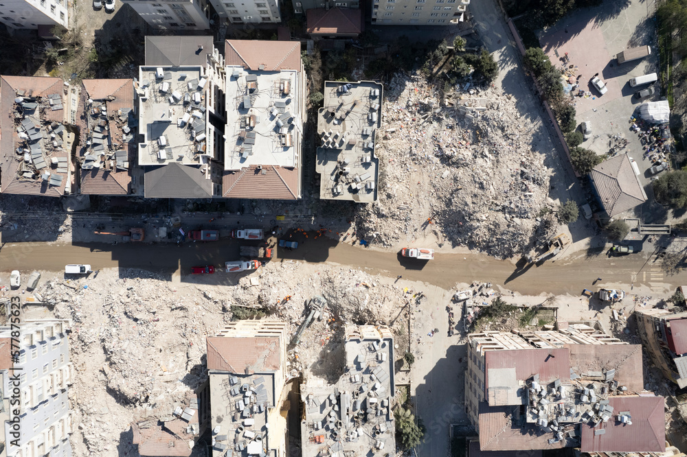 Antakya, Hatay, Turkey- February 7th, 2023: Earthquake destroyed firsth anatolian mosque Habibi Neccar. Turkey earthquake, kahramanmaras, gaziantep, adana, Hatay, adiyaman February 2023 Antakya, Hatay, Turkey- February 7th, 2023: Earthquake destroyed firsth anatolian mosque Habibi Neccar. Turkey earthquake, kahramanmaras, gaziantep, adana, Hatay, adiyaman February 2023