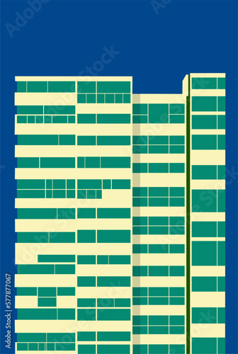 minimalist abstract architecture vector graphic 