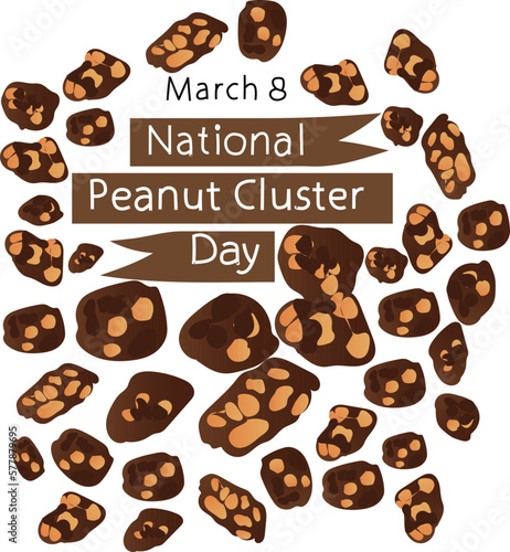 The National Peanut Cluster day is celebrated on 8th March every year 