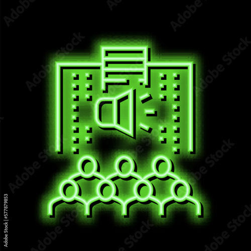 cpr cardiopulmonary resuscitation neon glow icon illustration