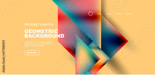 Triangle abstract background. Vector Illustration For Wallpaper, Banner, Background, Card, Book Illustration, landing page