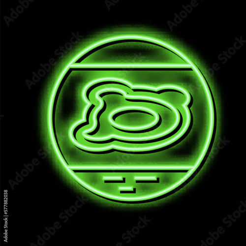 neurodermatitis eczema neon glow icon illustration