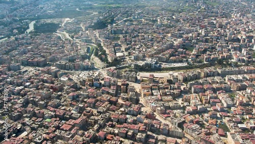 Hatay, Iskenderun, Turkey- February 7th, 2023: Turkey earthquake, kahramanmaras, gaziantep, adana, Hatay, adiyaman February 2023, earthquake scene photo